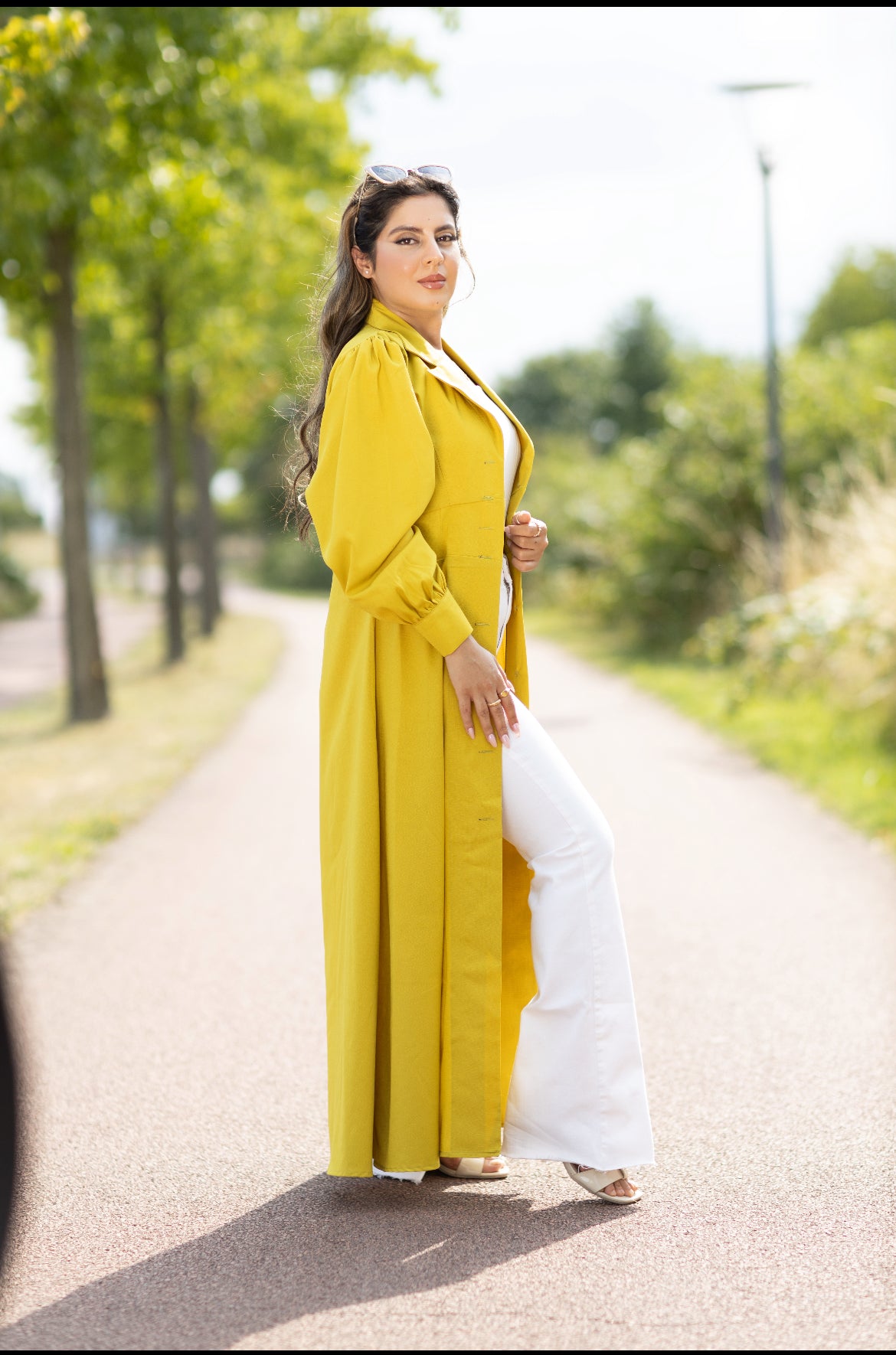 Maximantel „Sunshine Elegance“ – Strahlend in Gelb