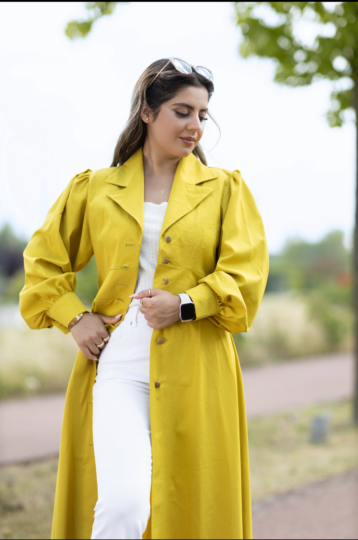 Maximantel „Sunshine Elegance“ – Strahlend in Gelb